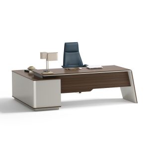 Anders Executive Desk with Reversible Return | 2.2M | Australian Gold Oak & Beige