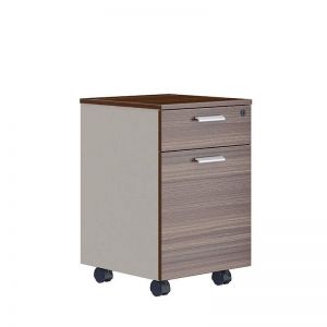 ANDERS Mobile Drawer Cabinet 40cm - Australian Gold Oak & Beige
