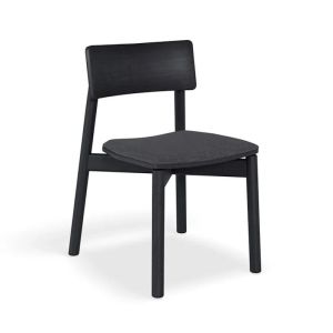 Andi Dining Chair | Black Stained Ash | Charcoal Fabric Seat