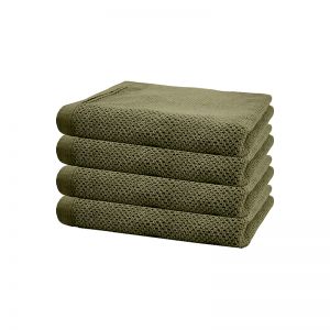 Angove 4pack Hand Towel 40x70cm Olive