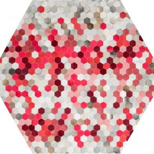 Angulo Rug Hexagon by Art Hide | Pink