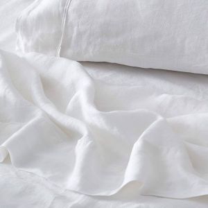 Antwerp Linen Flat Sheet | White