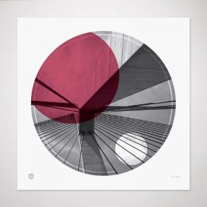 Anzac Bridge | Circle Print by Burbia