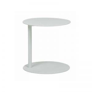 Aperto Ali Round Low Side Table | White | Pre Order