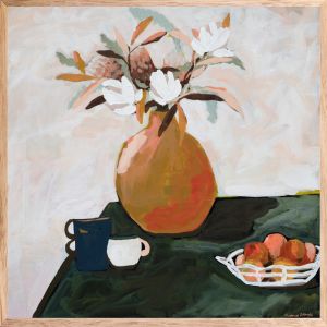 Apricot Natives | Framed Canvas Print | Prudence De Marchi