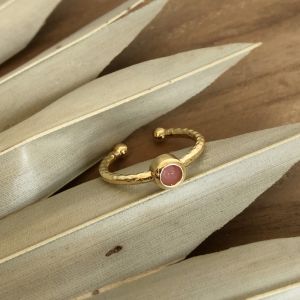 Arete Stackable Ring - Peach