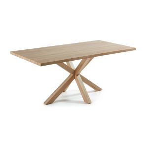 Argo Dining Table | 200 x 100cm | Natural Melamine Table Top | Natural Legs