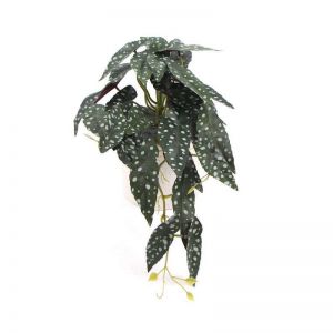 Artificial Begonia Plant In Decorative Bowl | 30cm