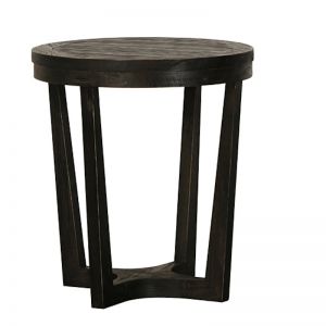 Asha Circular Timber Side Table