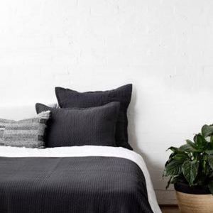 Aspen Charcoal Pillowcase | European