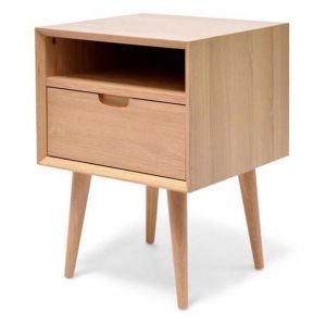 Asta SQ Wooden Bedside Table