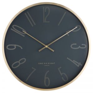 Astrid Silent Wall Clock | 40cm | Charcoal Grey