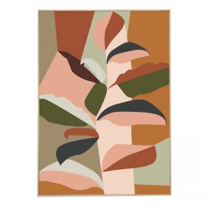 Auburn Leaves | Framed Canvas Print