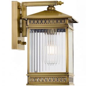 Avera 15 Exterior Wall Lamp | Antique Brass | Classic Lighting