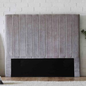 B2C Furniture | Cannes Double Upholstered Headboard | Grey