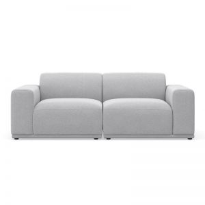 Bailey 2.5 Seater Fabric Modular Sofa | Cloud Grey