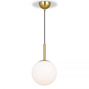 Bally Pendant Light | Antique Gold and Opal