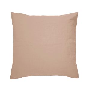 French Flax Linen European Pillowcase | Tea Rose