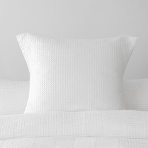 Bambury Melville White European Pillowcase