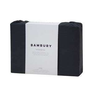 Bambury Soft Cotton Sheet Set | Charcoal | Queen