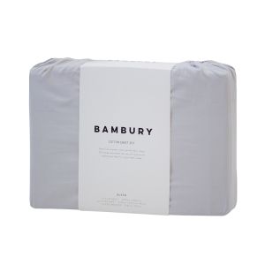 Bambury Soft Cotton Sheet Set | Silver | Queen