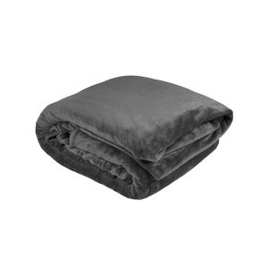 Ultraplush Blanket | Charcoal | Super King Bed |