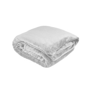 Ultraplush Blanket Silver | Queen Bed