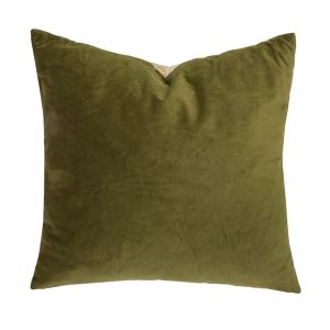 Bambury Velvet Square Cushion | Olive