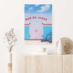 Bar De Jugos | Framed Canvas Print