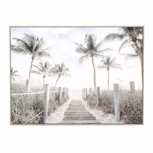 Beach Lane | Framed Canvas Print