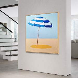 Beach Umbrella | Hugo Mathias | Canvas or Print by Artist Lane