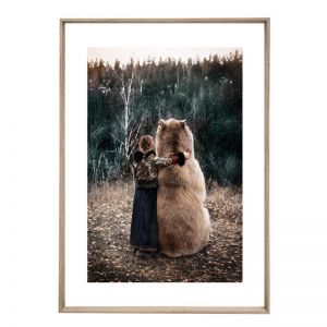 Bear friend | Framed Art Print