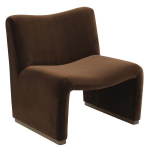 Beau Occasional Chair | Dark Chocolate Velvet
