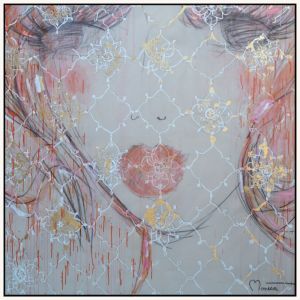 Beauty Pink | 120 X 120cm | Framed Canvas Print by Monica Adams