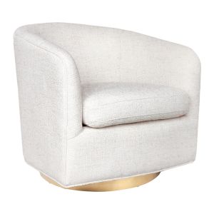 Belvedere Swivel Arm Chair | Natural Tweed