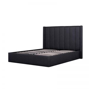 Betsy Fabric Bed Frame | Queen | Charcoal Grey with Storage