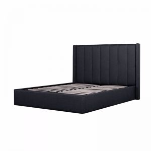 Betsy Fabric King Sized Bed Frame | Charcoal Grey with Storage