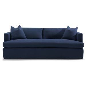 Birkshire 3 Seater Slip Cover Sofa | Navy Linen