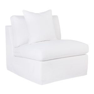 Birkshire Slip Cover Occasional Chair | White Linen