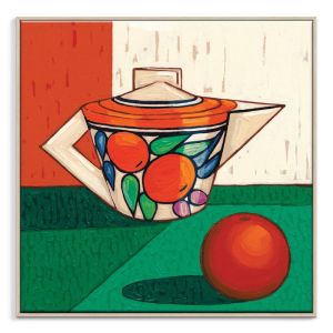 Bizzare Orange Teapot & Orange | Julie Lynch | Prints or Canvas by Artist Lane