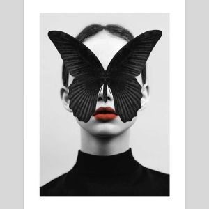 Black Butterfly by Dada22 | Unframed Art Print