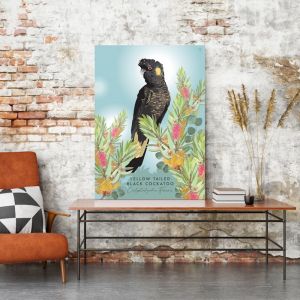 Black Cockatoo | Interchangeable Art Piece