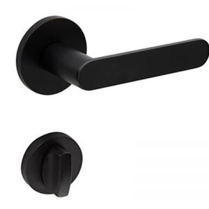 BLACK Door Handle PRIVACY Snib (63mm rose) I Mucheln BERKLEY Series