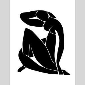 Black Nude by Henri Matisse | Unframed Art Print