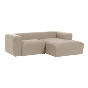 Blok 2 Seater Sofa | Right-hand Chaise Longue | 240cm | Beige