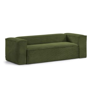 Blok 3 Seater Sofa  | Green Corduroy