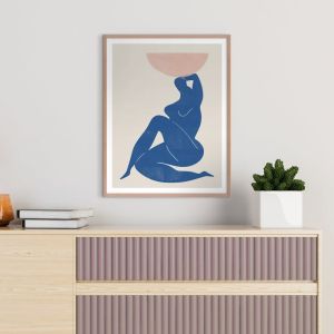 Blue Femme | Framed Print by Artefocus Signature