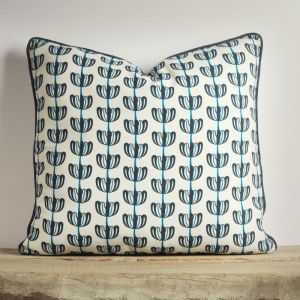 Blue Garland Decorative Cushion Cover | 50 cm x 50 cm