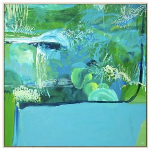 Blue Lake  | Framed Canvas Print by Jonathan Gemmell