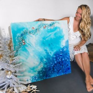 Blue Reef | Abstract Seascape | Original Artwork | Antuanelle
